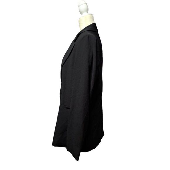 Lulu's Woman's Black Blazer Notch Lapel Long Sleeve Work Wear Processional  M - Picture 3 of 7